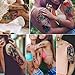 JEEFONNA 86 Sheets Temporary Tattoo, 14 Sheets Large Half Arm Fake Flower Cat Owl Lion Tattoos, 72 Sheets Tiny Waterproof Semi Permanent Temporary Tattoos Realistic for Women Girls Kids Adults