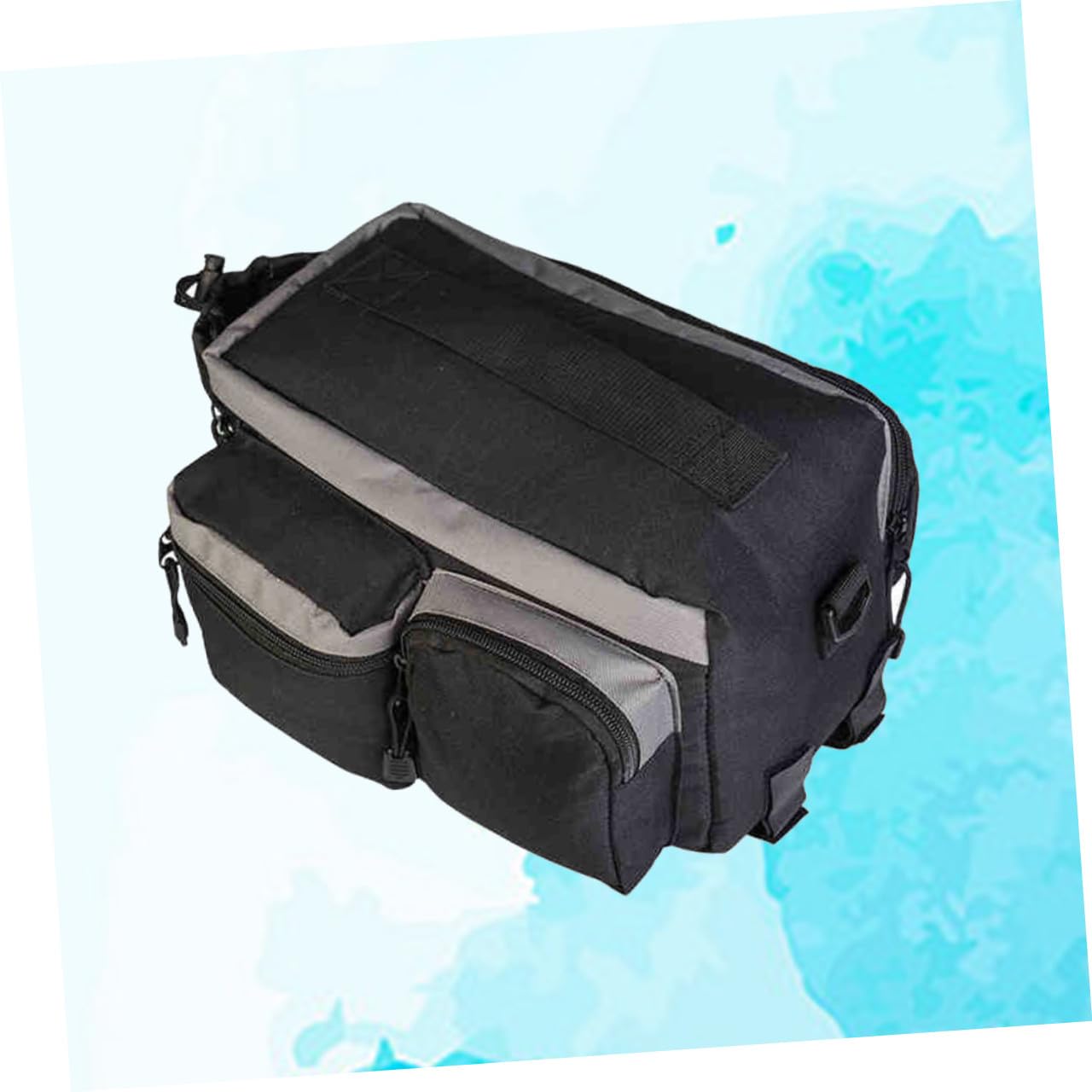 Gatuida Borsa Posteriore Per Bicicletta Capiente e Multifunzionale Con Laterali e Porta Bottiglia Materiale Resistente All Cinghia Per Spalla Facile Da Installare Nero