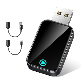 S2 Mini Adaptateur CarPlay sans Fil pour iPhone, Convertissez Le Filaire en sans Fil, Plug & Play avec Typ-C/USB, Compatible avec Les Voitures à partir de 2016 et iOS 10+ (Noir) - Amazon product rated Grade A