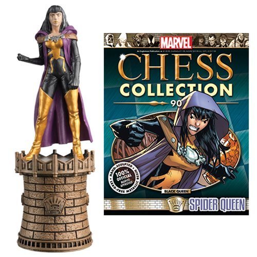Amazing Spider-Man Spider-Queen Black Queen Chess Piece with Magazine #90