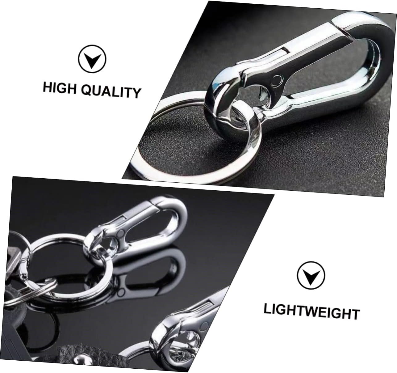 Durable Key Rings with Practical Hooks Simple Key Chain for Men and Women High Load Bearing Smooth image 4