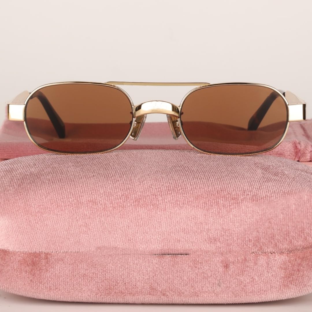 Occhiali da sole piccoli in metallo alla moda per uomo e donna, stile vintage