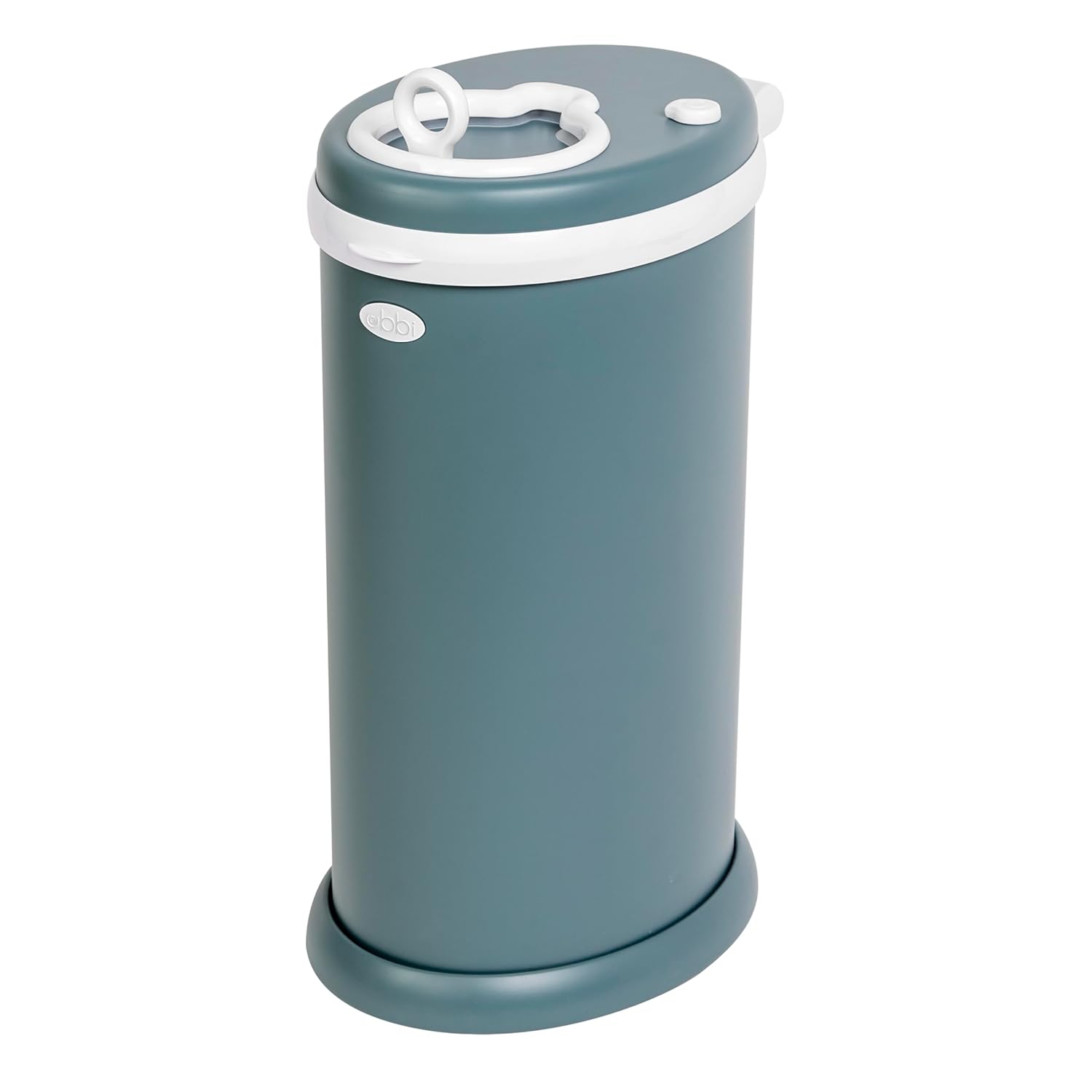 Ubbi Stainless Steel Diaper Pail, Odor Locking, No Special Bag Required, Award-Winning, Registry Must-Have, Open Water