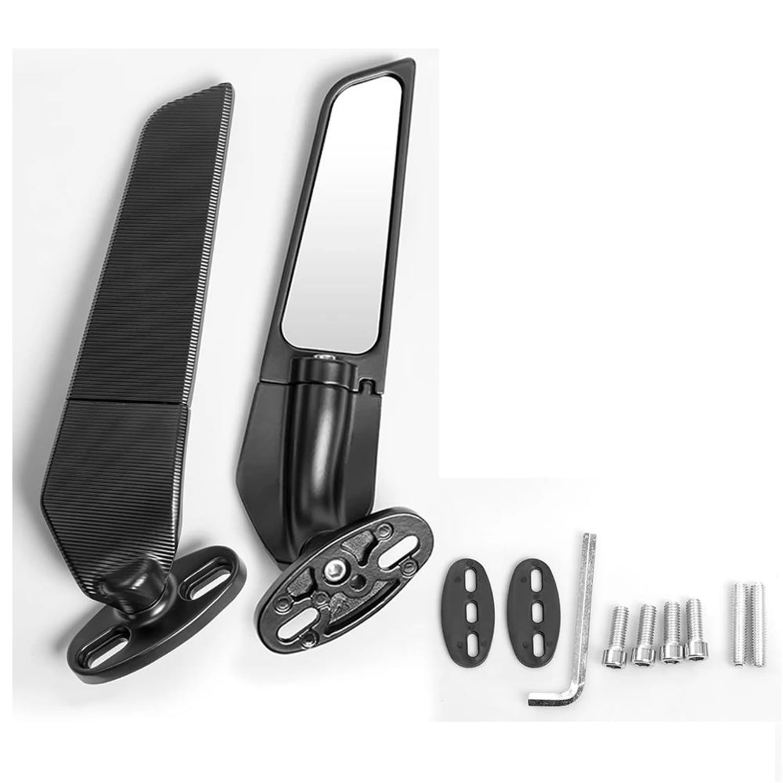 Espejo de manillar para motocicleta YZF R3 R6 ajustable para rutas y conducción urbana