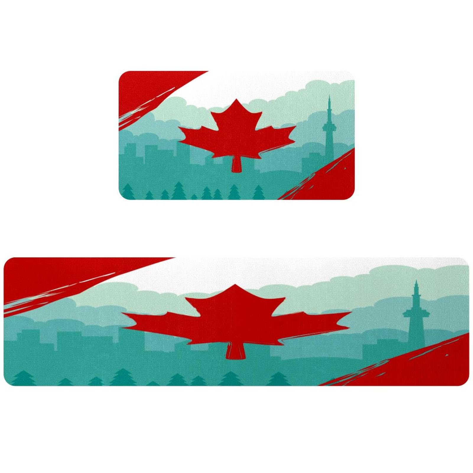 Tapete de cocina de hoja de arce ideal para celebrar el Día de Canadá