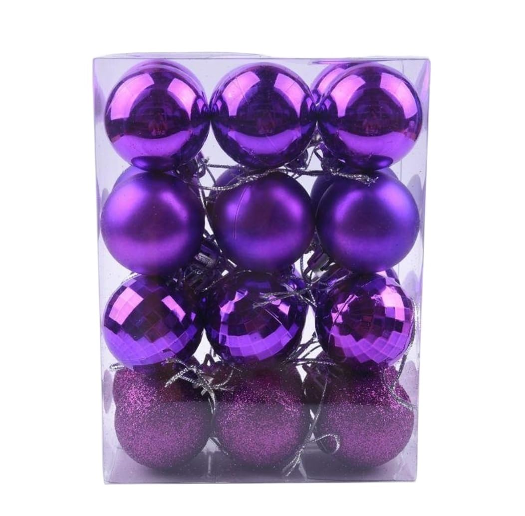 Palline di Natale per l'albero Ornamenti per palline di Natale 24 pezzi Ornamenti per l'albero di Natale, Set di palline di Natale Palline infrangibili per l'albero di Natale Palline per ornamenti