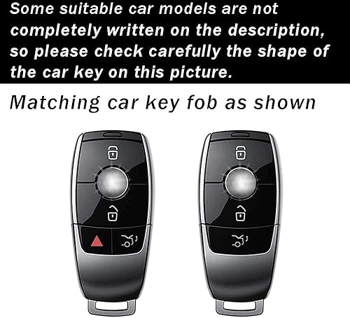 Miniatura 2 de ontto Funda protectora para llave de automóvil con 4 botones, compatible con Mercedes-Benz Clase A, Clase C, Clase G 2019-2021, Clase E S-Class