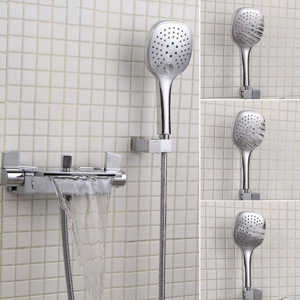 Robinet de douche cascade et ensemble de douche à effet pluie mural