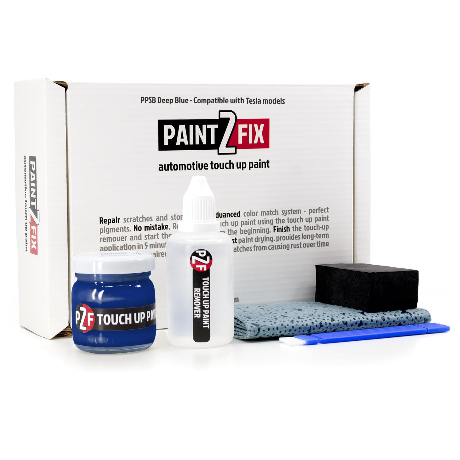 Paint2fix Ppsb - Deep Blue / Ocean Blue Ppsb Deep Blue (Ocean Blue) Touch Up Paint Kit - Scratch & Chip Repair Compatible With Tesla