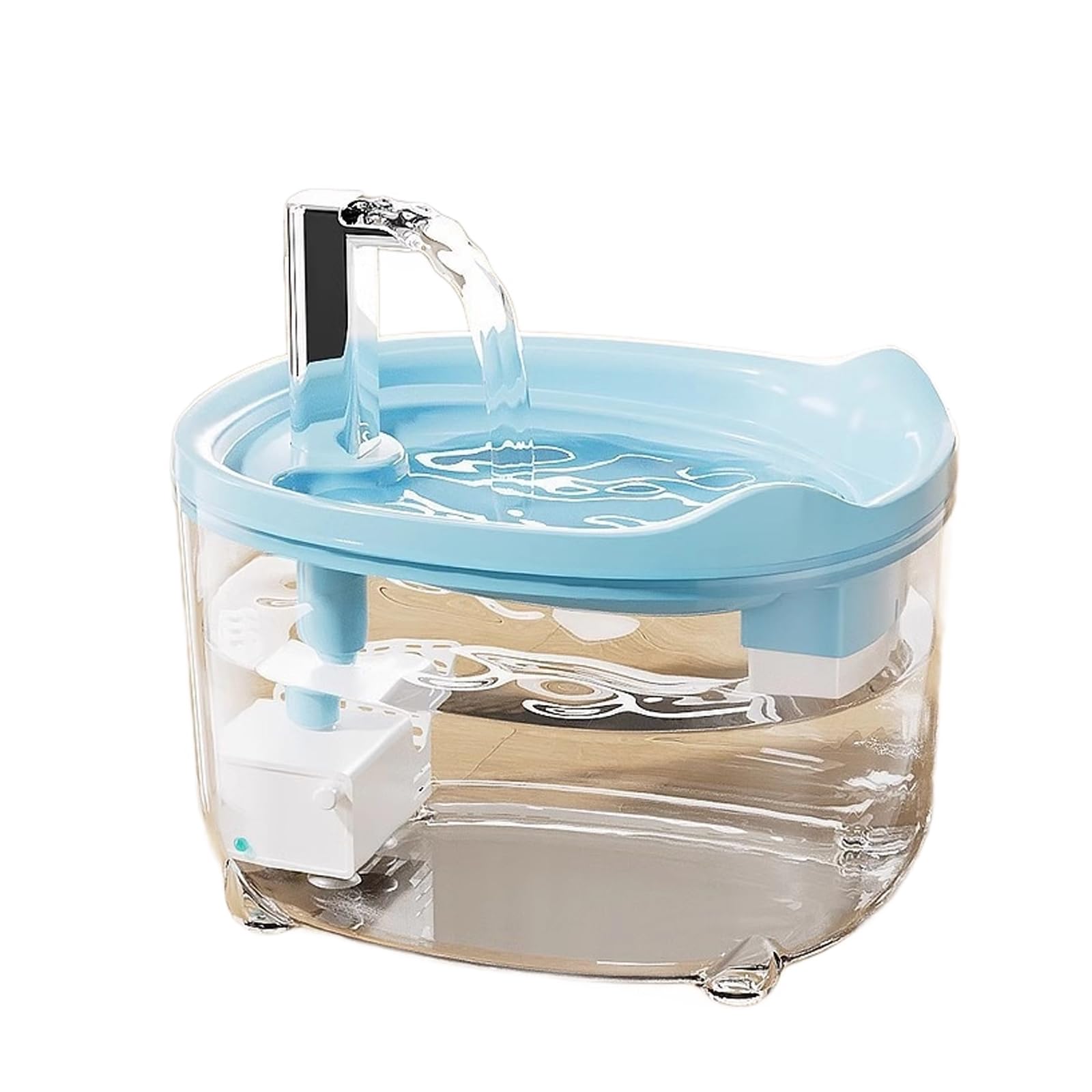 Fontaine d'hydratation automatique pour animaux 72 OZ avec filtre à 3 niveaux