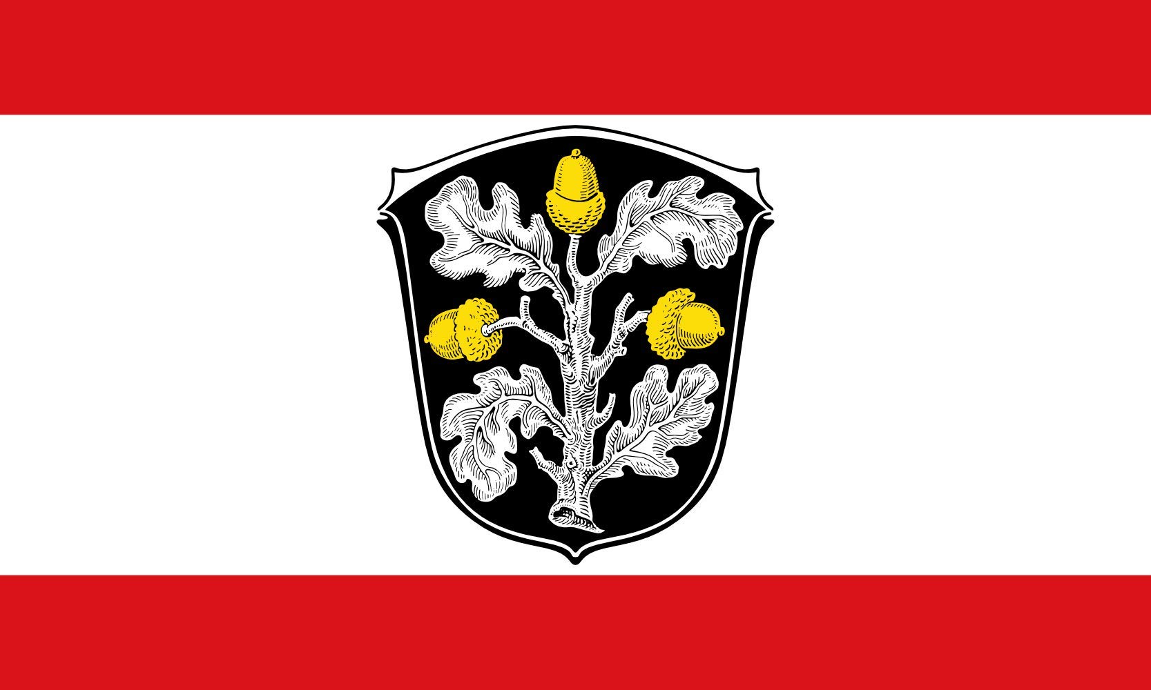 Drapeau Kelsterbach Hesse grand modèle pour décoration extérieure