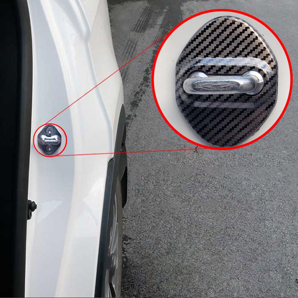 4 Stuks Autodeurslotafdekking Voor Mitsubishi Outlander Phev Hybrid 2013-2021,Accessoires Voor Auto-interieur Beschermkappen Voor Autodeursloten,B