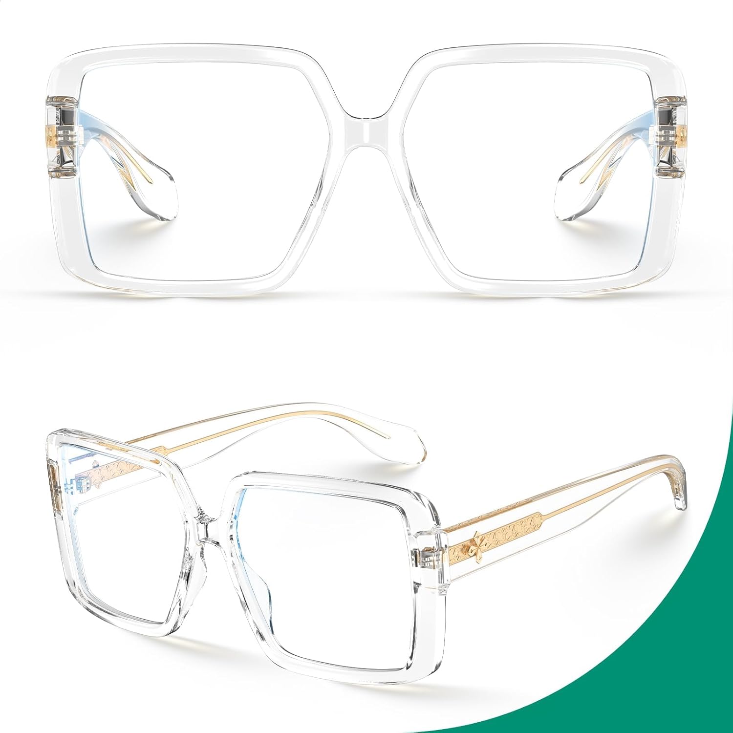 VISOONE Oversized Progressive Multifocal Anti-Fog Reading Glasses with Blue Light Blocking Fashion Readers Women Harvard - Image 5