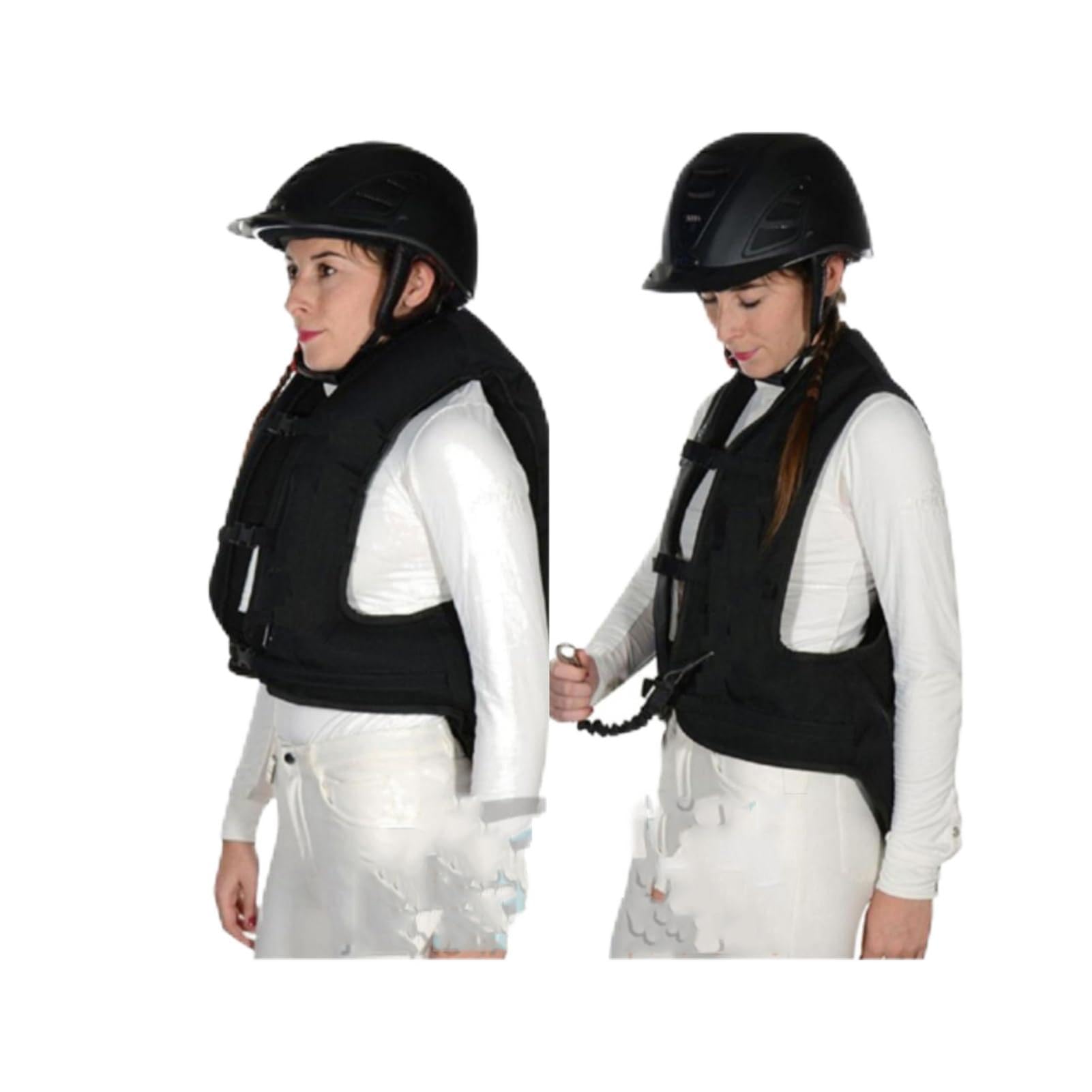 Chaleco Airbag for Montar A Caballo for Mujer Airbag De Gatillo 0.1S, Talla Ajustable Chaqueta Ecuestre for Hombre/niño