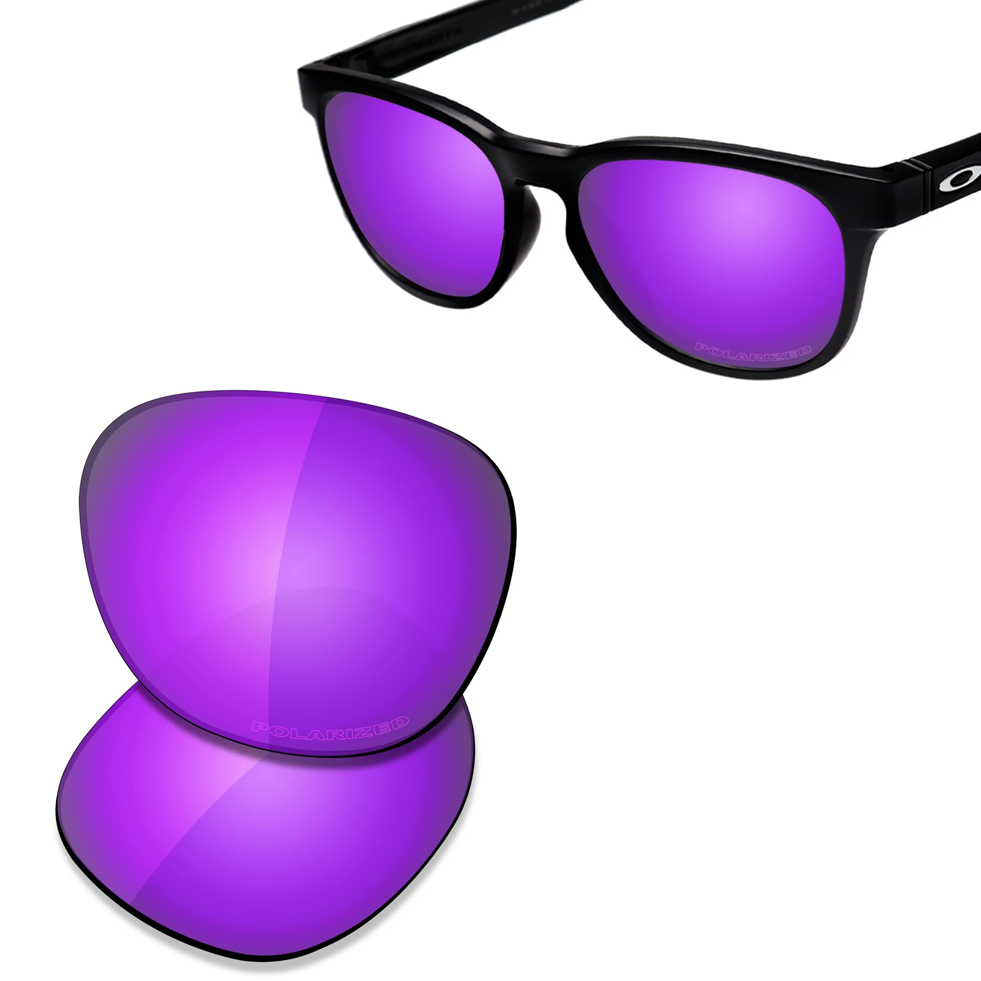 Saucer Lentes de repuesto para gafas de sol Oakley Stringer, (High Defense - Violet Purple Polarized), Talla única
