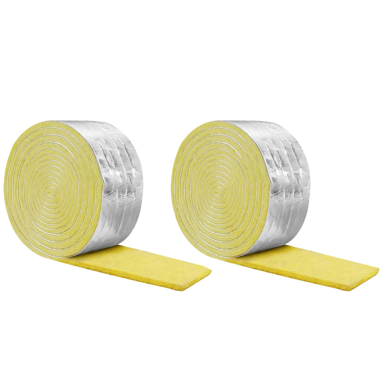 AMSLSIU Waterpipe Insulated Fiberglasses Roll Protecting Pipes with Waterproofing Fiberglass Insulations Sound Insulation Pipe Insulation Wrap Heat