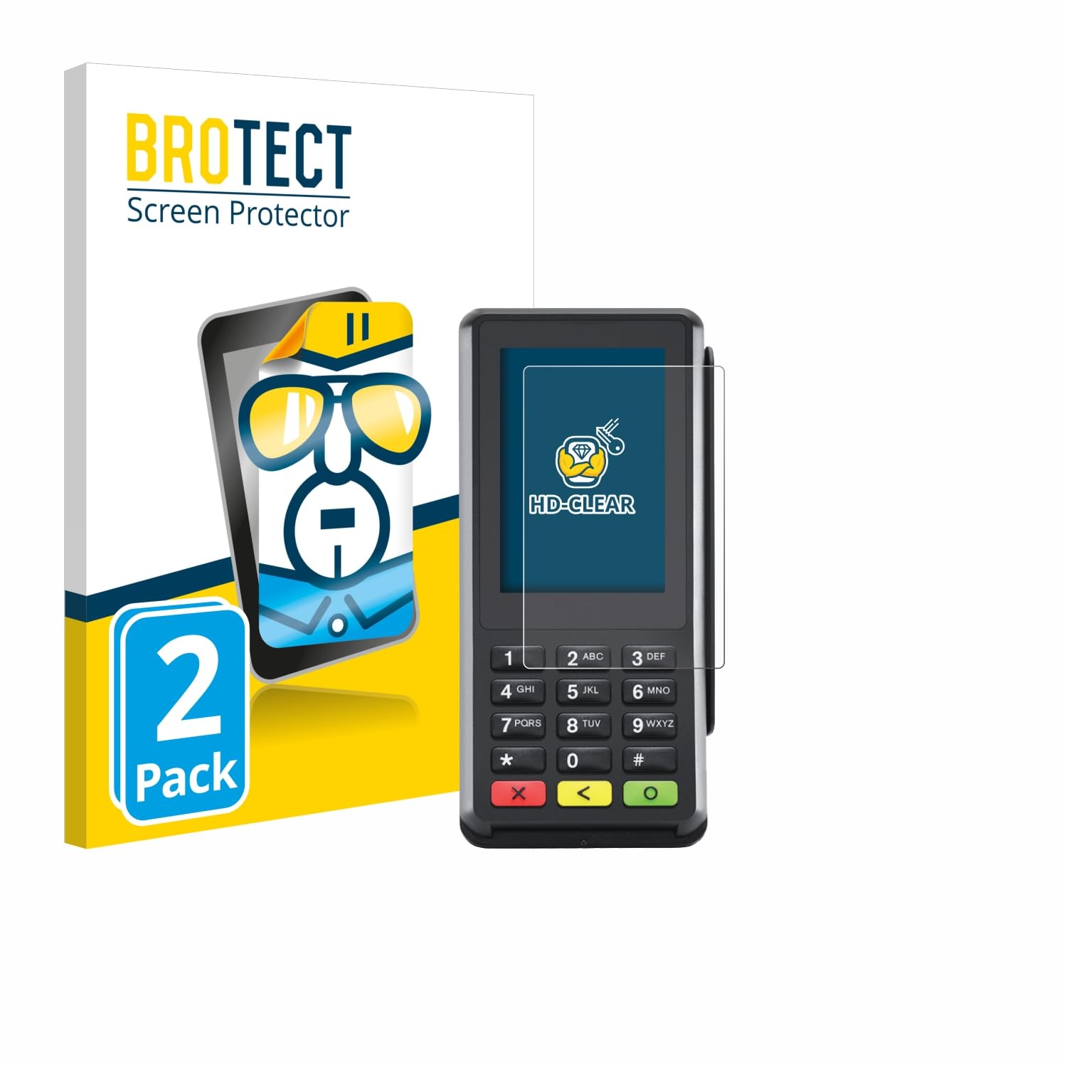 Flessibile Pellicola Protettiva Vetro per Verifone V400m Robusto Protezione