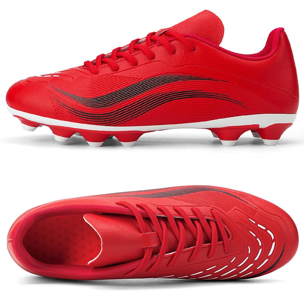 Chaussures de Football Homme Spike Crampons Profession Chaussures de Foot Adultes Athlétisme Entrainement Chaussures de Sport