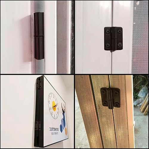 Miniatura 10 de Bisagras de elevación negras de acero inoxidable 304 bisagras desmontables de 1.969 x 1.417 x 0.079 in, bisagras de bandera pequeñas, bisagras de