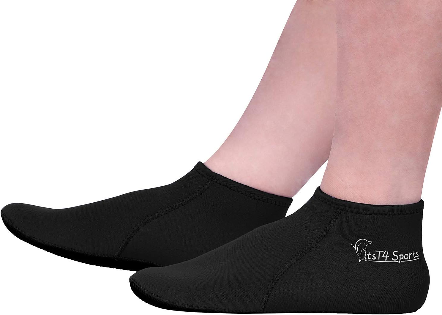 FitsT4 3MM Neoprene Water Socks Snorkel Fin Anti-Slip Beach Water Sports Sock Swim Men Women Dive Wetsuit Booties : Sports & Outdoors