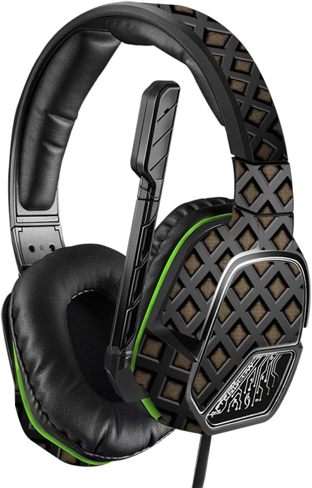 MightySkins Skin Compatible with PDP Xbox One Afterglow LVL 3 Headset - Black Wall | Protective, Durable, and Unique Vinyl wrap Cover | Easy to Apply, Remove, and Change Styles | Made in The USA