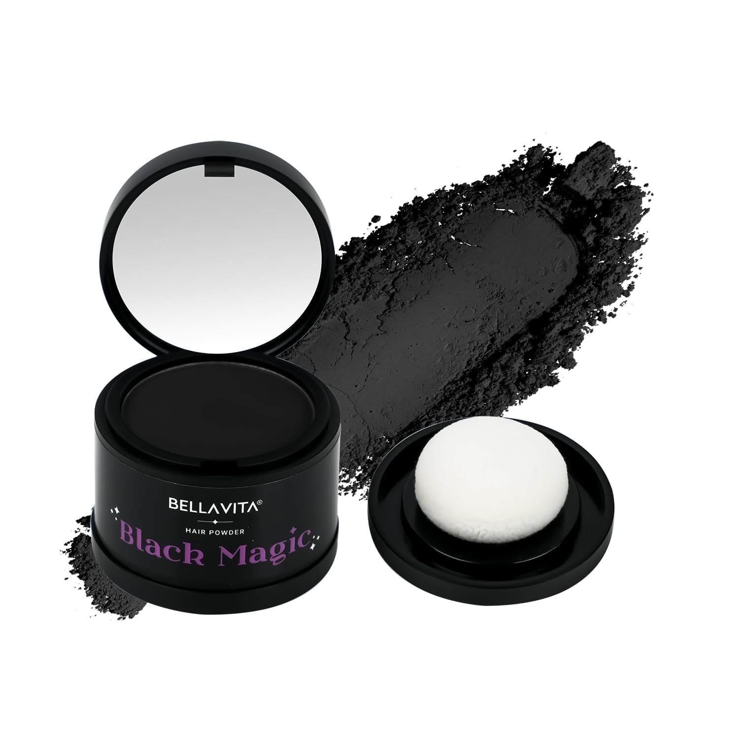 BELLAVITA Black Magic Hair Powder | Covers Grey Hair & Bald Spots Instantly | Root Touch Up | Sweat-Resistant & Long-Lasti... - Review, Price and Buying Guide