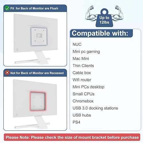 Miniatura 6 de Soporte de montaje de cliente delgado ajustable Soporte de brazo para monitor de PC pequeño soporte de brazo de montaje para montaje
