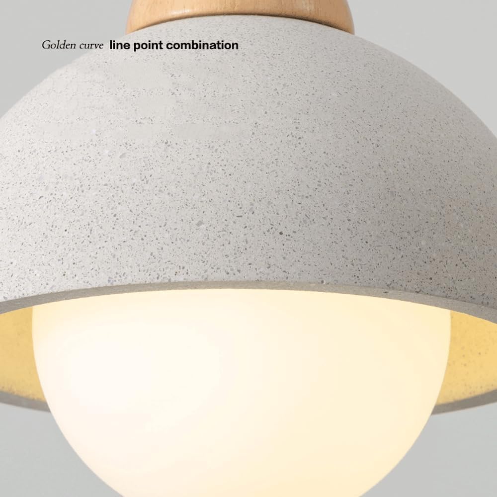 Biała Marmurowa Szklana Lampa Wisząca Do Kuchni Na Wyspie, Nordycka Lampa Sufitowa Mid Century Modern, Mleczne Szkło, Naturalny Kamień, żyrandol W Stylu Rustykalnym Do Jadalni, 1PACK