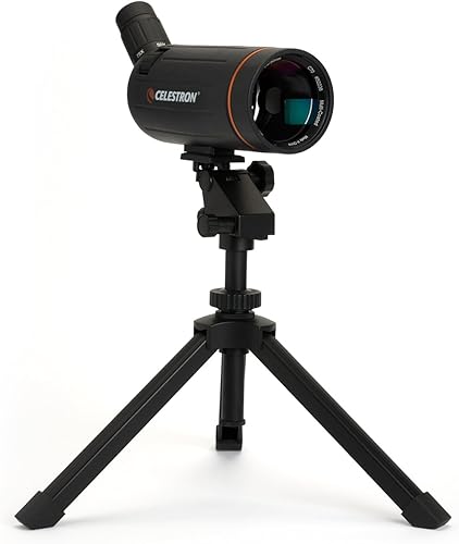 Miniatura 2 de Celestron 52238 C70 Mini Mak Spotting Scope, 25-75x, negro y adaptador NexYZ de 3 ejes, negro