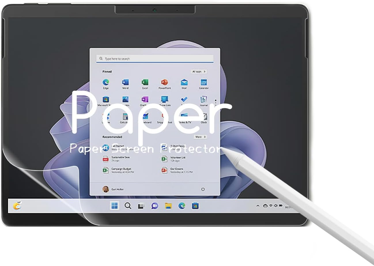 KEANBOLL 2 Pack Paper Screen Protector for Microsoft Surface Pro 11 & Surface Pro 10 & Surface Pro 9 (13 inch) Anti Glare Matte & Writing Like On Paper & Compatible with Surface Pen