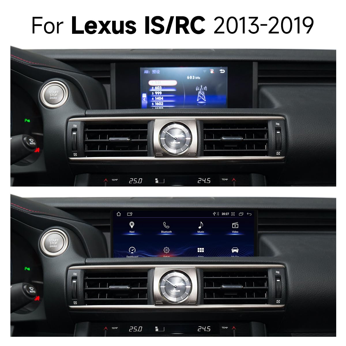 Amazon.com: 10.25 inch Android 13 Touch Screen Car Stereo