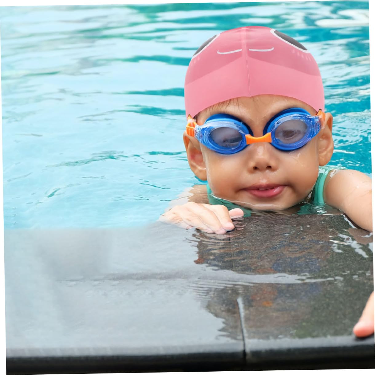 VANZACK 10pièces Bonnet De Natation Silicone pour Chapeaux De Bain Cartoon Étanches Et pour Moyen Moyen