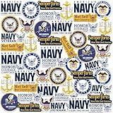 U.S. Navy 50ct Vinyl Large Deluxe Stickers Variety Pack - Laptop, Water Bottle,...
