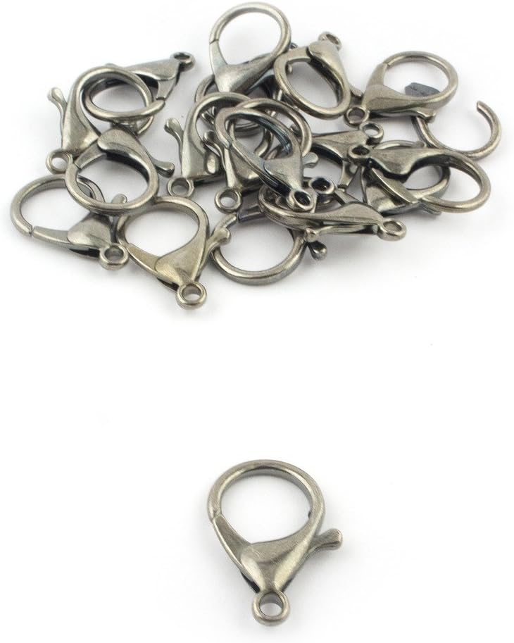 Lobster Clasps 508 Large Dark Copper Colour Jewellery Making - appx Pack of 15 (63g)