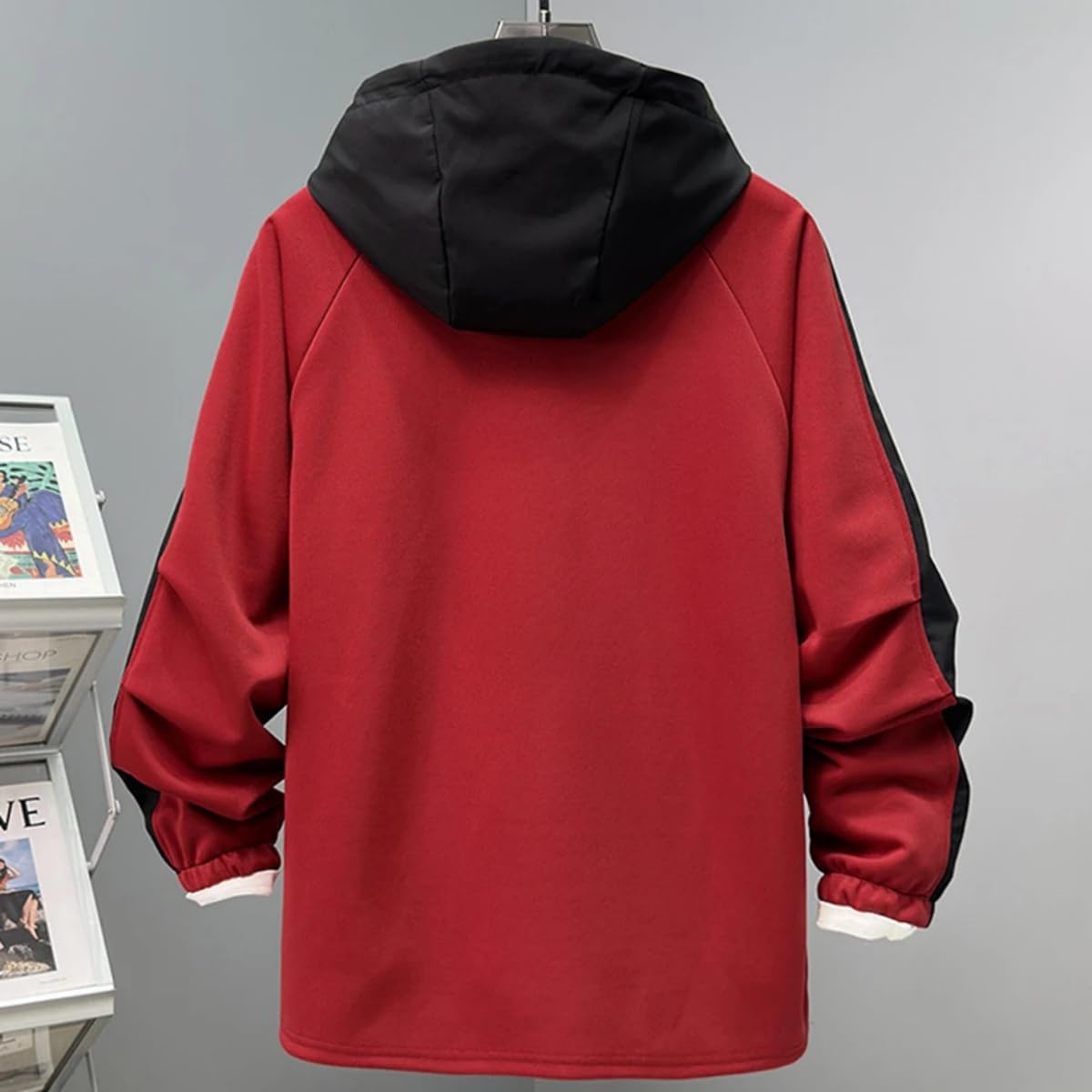 Bluza męska z kapturem plus size 4Xl-13Xl bluzy z kapturem Cargo Topy - Must-Have czarne męskie bluzy z kapturem na jesień moda!