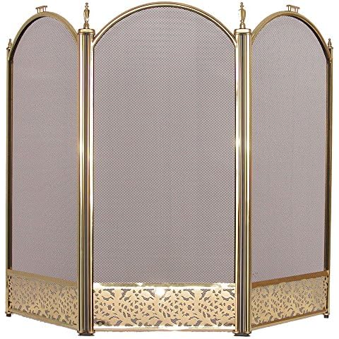 Fire Vida Ingleton Brass Fire Screen Cover