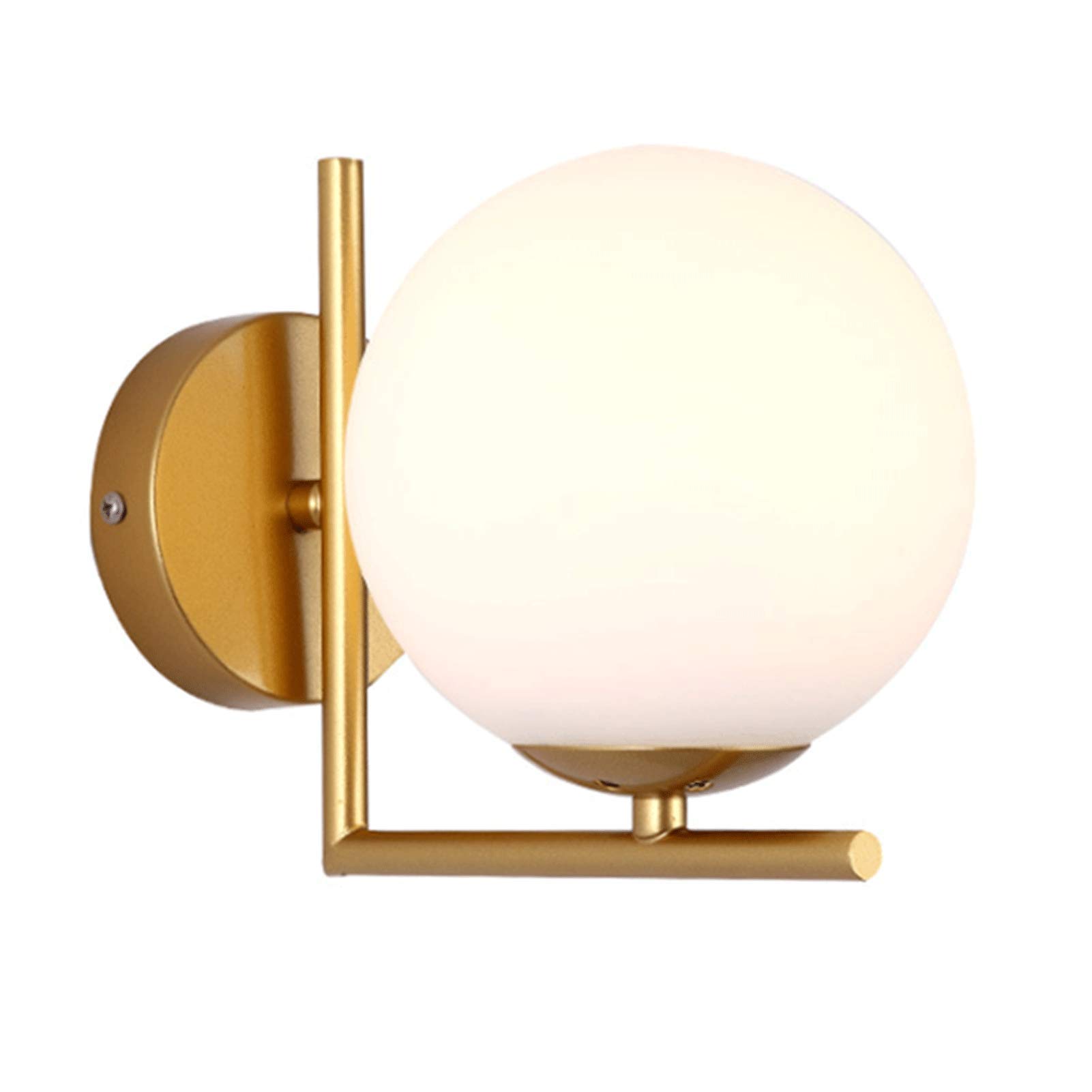 Lámpara de pared esférica de cristal moderna para comedor y balcón