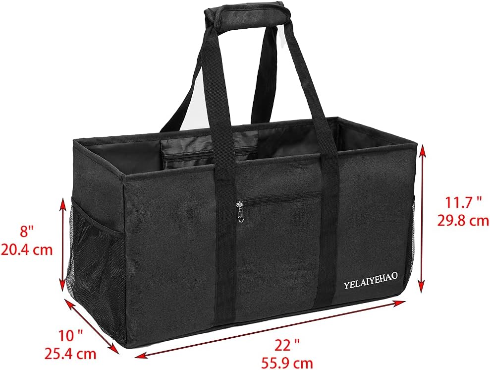 YELAIYEHAO 2 Large Utility Tote Bag, Foldable Collapsible Tote bag