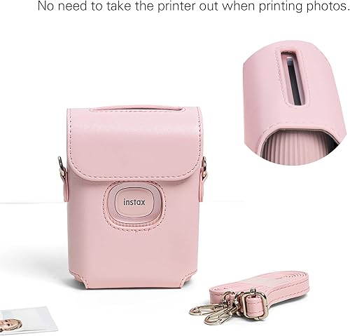 Miniatura 6 de MIni Link 2 - Funda de piel sintética para impresora Fujifilm Instax Mini Link 2 con correa de hombro ajustable