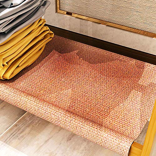 Meuble penderie en bambou avec double étagère et crochets