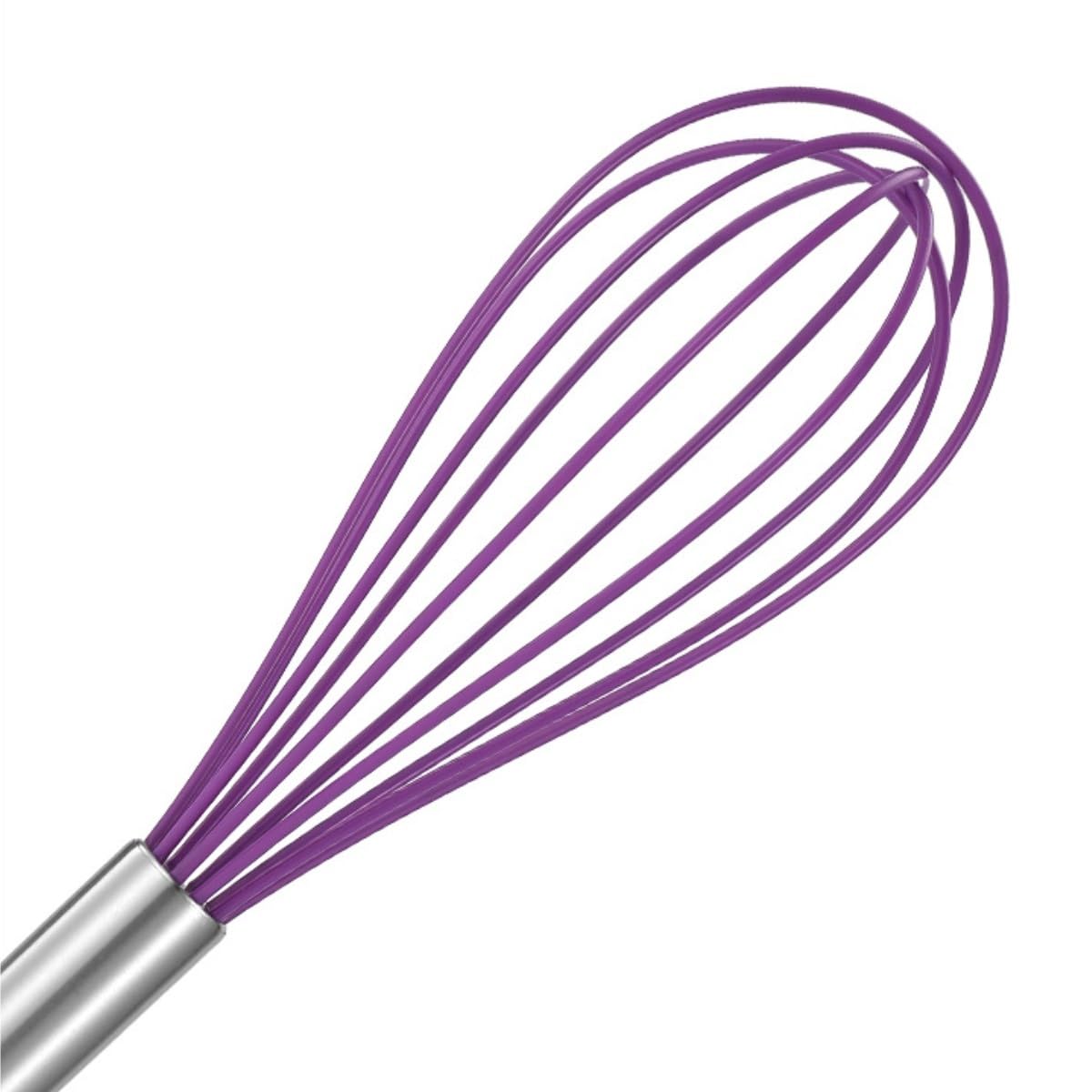 Fruste da Cucina Frullino for Uova Manuale in Silicone Frullatore for Uova Utensili for Pasticceria da Cucina Utensili for Cottura di Torte Utensili da Cucina(Blue,10inch)