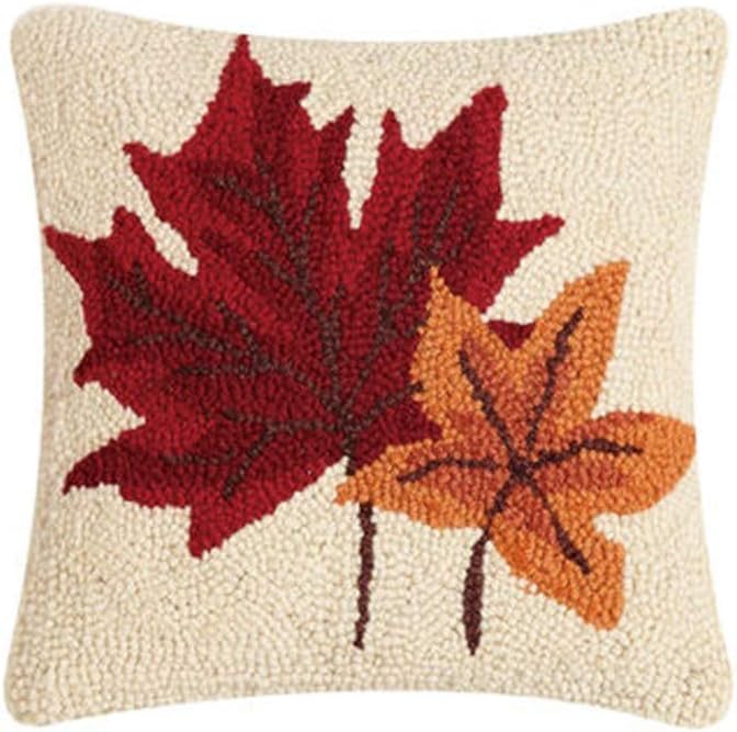 31TG873C10SQ Fall Leaves Hook Pillow, 10 inches Length