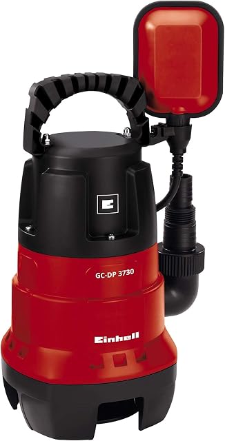 Einhell GC-DP 3730 Clean / Dirty Water Pump | 370W Submersible Pump, 9000 L/H, Float Switch, 5M Cord | 2-In-1 Electric Sump Pump - Drain Floods, Empty Hot Tubs And Pools