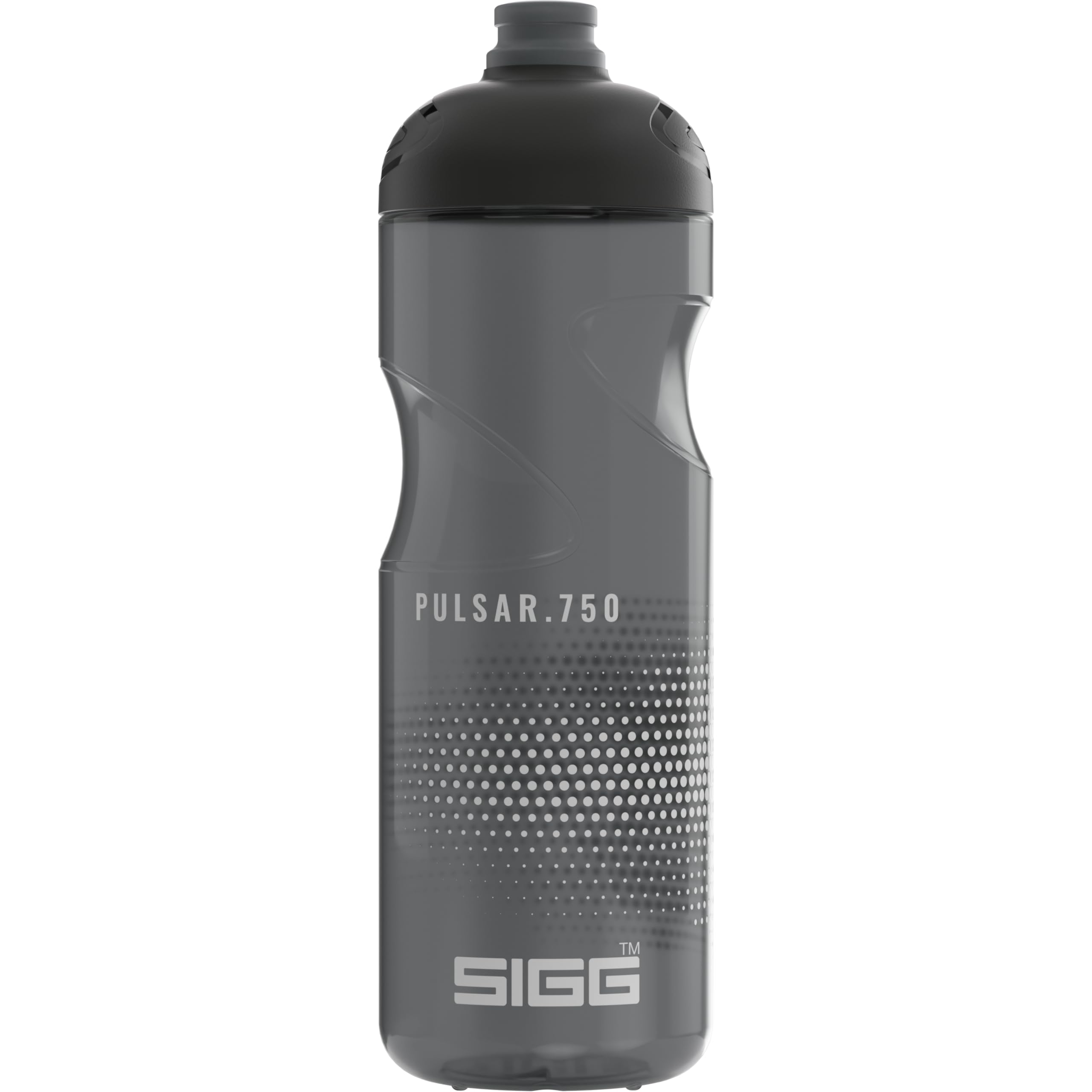 Sigg - Fahrrad Trinkflasche - Pulsar Anthracite - Quetschbar - Spülmaschinenfest - Federleicht - Auslaufsicher - BPA-frei - Sport & Fahrrad Zubehör - Grau - 0,75L