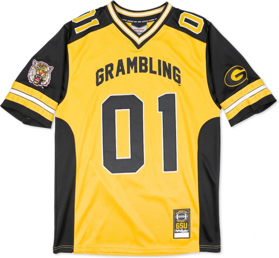 Big Boy Grambling State Tigers S13 Mens Football Jersey [Gold - 3XL] - ID#39550