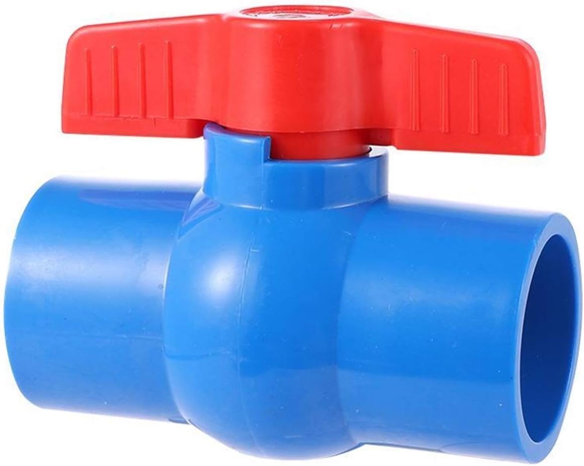 Hose Connector Adapter Id 20/25/32/40Mm PVC Ball Valve Garden Water Control Switch Garden Irrigation Aquarium Fish Tank DIY PVC Pipe Adapter Blue (Diameter : Inner Diameter 20Mm)/Inner Diameter 32Mm