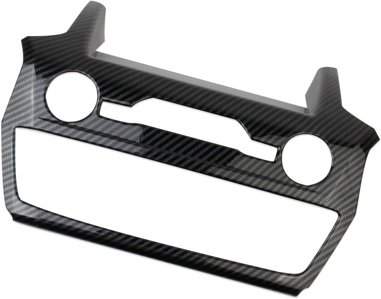 Korlot Carbon Fiber Style Center Console Air Conditioning Switch Panel Cover Trim Accessories for 2020-2024 Ford Explorer