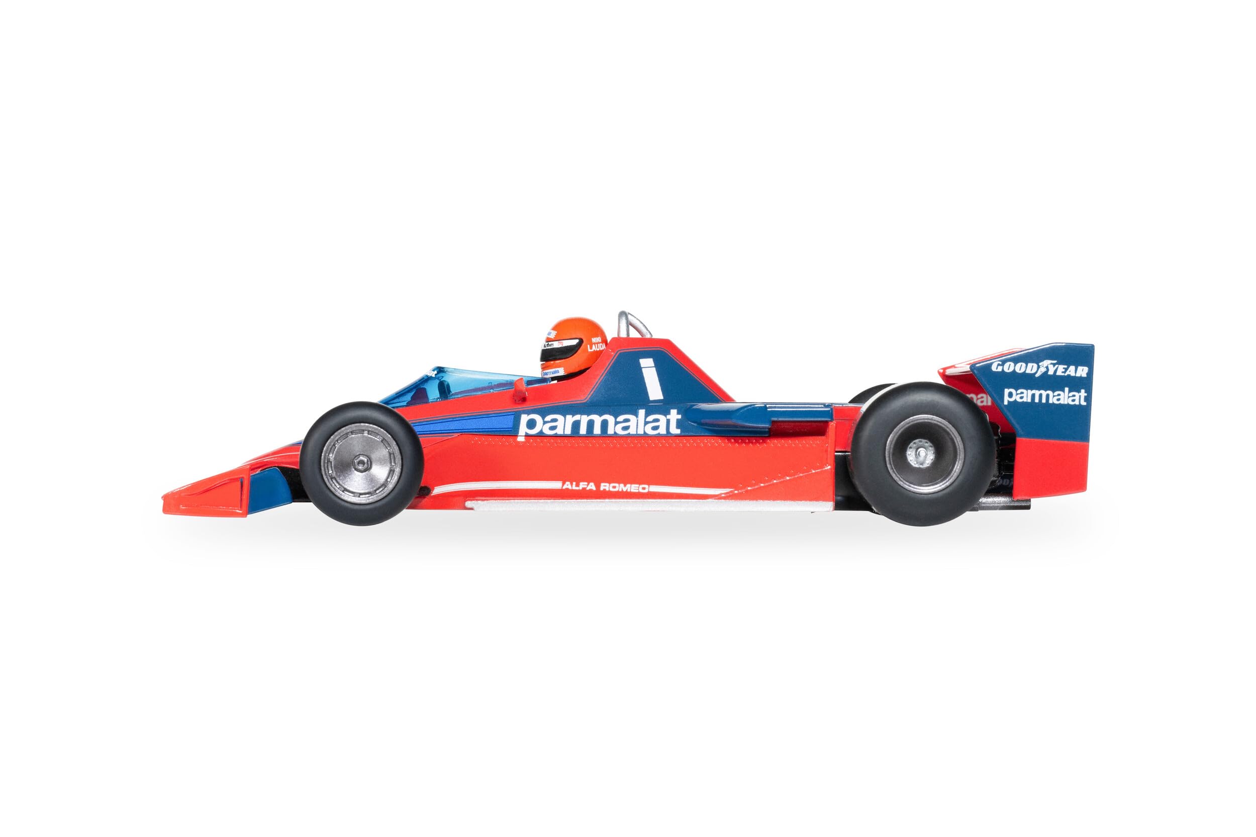 Scalextric C4510 1:32 Brabham BT45 Lauda Italien 1978 HD - Slotcar, Rennbahn, Auto für Rennbahn, Rennbahnauto, Rennbahn, Kinderspielzeug, Zubehör für Rennbahnen, Rot