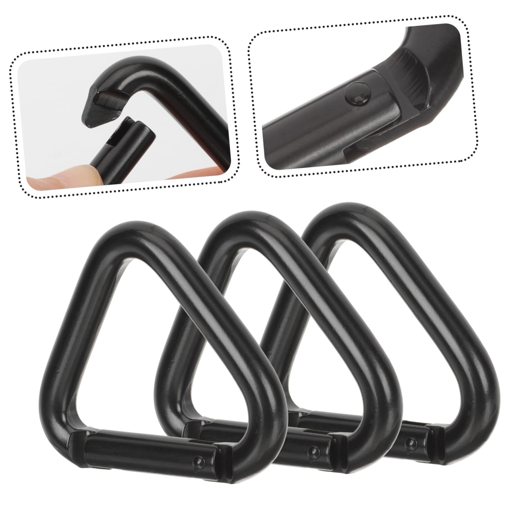 1 Pièce Triangle Mousqueton Clip Pour Escalade, Gréement Et Cordes, Alliage D'Aluminium Porte-clés Boucle Pour Hamacs, Camping, Randonnée, Porte-clés, Laisse Chien