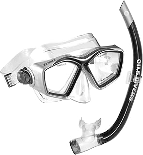 OutdoorMaster x U.S. Divers Icon Snorkeling Gear for Adults, Snorkel Mask Set Anti-Fog & Anti-Leak Diving Mask Goggles for Snorkeling Travel